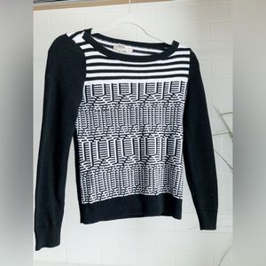 🌟Host Pick 🌟 Banana Republic Petite XS Black and White Sweater